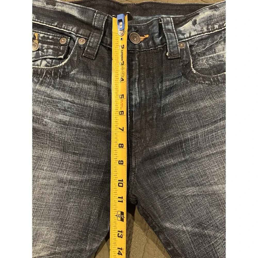 True Religion Men's Dark Blue Jeans Size 36 Relaxed Bootcut 